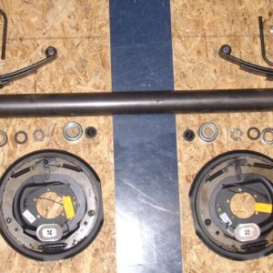 6K Straight Idler Axle with 6-Lug (on 5.5" center) Hub Kit