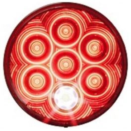 Peterson - 4" Round, Red, Stop/Turn/Tail & Backup LED Lamp