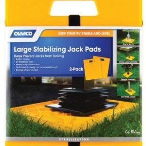 14" x 11.7" Large Stabilizer Jack Pads - Yellow (2 Pack)