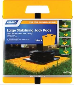 14" x 11.7" Large Stabilizer Jack Pads - Yellow (2 Pack)