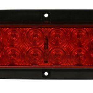 Buyers - Red 6" Hard-wired Oval LED Stop/Turn/Tail Light (Surface Mount)