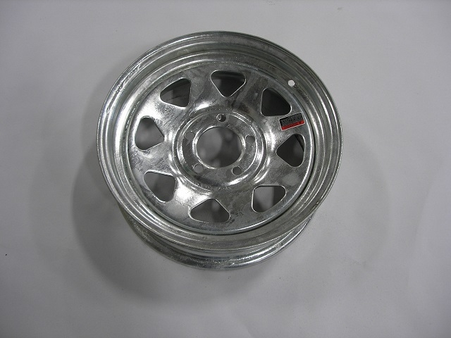 Spoke Wheel - 15" x 5" JJ - 5 on 4.5" - Galvanized