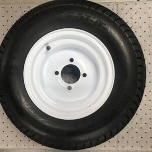 Mounted - 20.5" x 8" x 10" 4-Bolt LR-D Tire with White Wheel (205/60) (Obsolete/Discontinued)