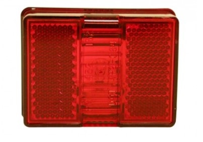 Peterson - M147R Red Rectangular Clearance/Side Marker Light w/Reflex (Obsolete/Discontinued)