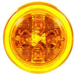 Truck-Lite - 10 Series 2.5" Amber Round Low Profile Grommet Mount LED Clearance/Marker Light