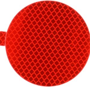 Truck-Lite - 3" Round Flexible Red Reflector (Adhesive Mount)