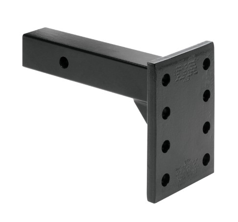 Draw-Tite - Pintle Hook Receiver Mount - 2" Square Solid Shank - 7-5/8" Length - 12k (GTW), 1.2k (TW)