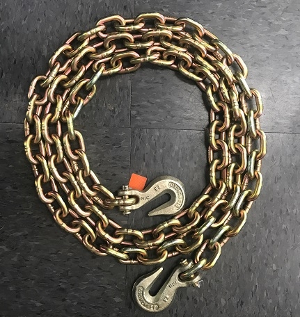 Truckers Chain - 3/8" x 10' with Hooks on Both Ends