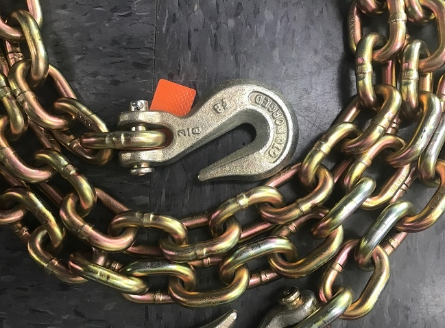 Truckers Chain - 3/8" x 10' with Hooks on Both Ends
