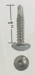 1" Number 2 Square Bit Self-Tapping Screw (For Trailer Skins)