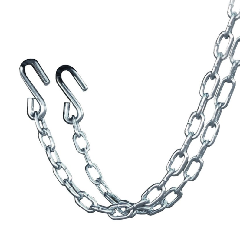 Safety Chains with Hooks for Boat Trailer, 1/4 x 24 5000LB (Pair