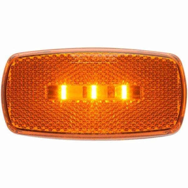 Optronics - Amber Rectangular, Reflex LED Clearance / Side Marker Light