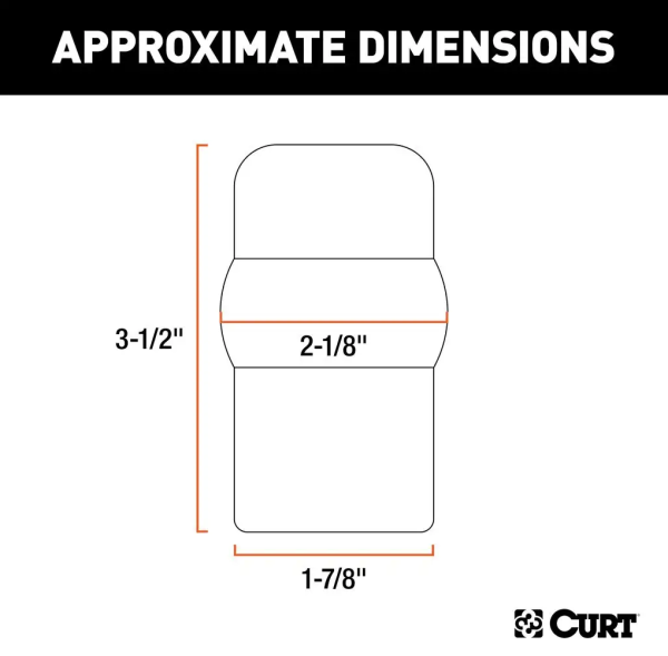 Curt - 2" and 1-7/8" Rubber Ball Cover - Image 3